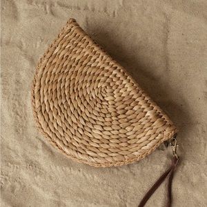 Natural Atlantic Woven Clutch